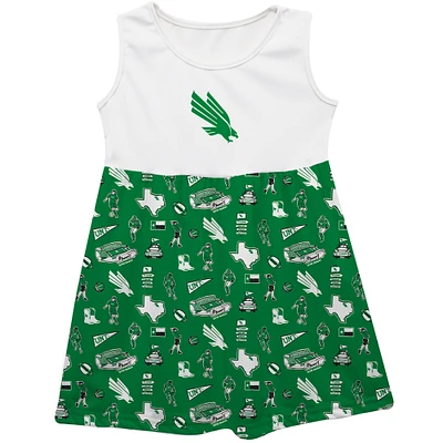 Girls Infant Vive La Fete  Green North Texas Mean Impressions Artwork Tank Top Dress