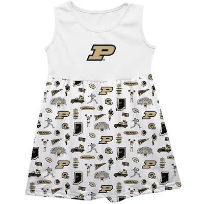 Girls Toddler Vive La Fete Purdue Boilermakers Impressions Artwork Tank Top Dress