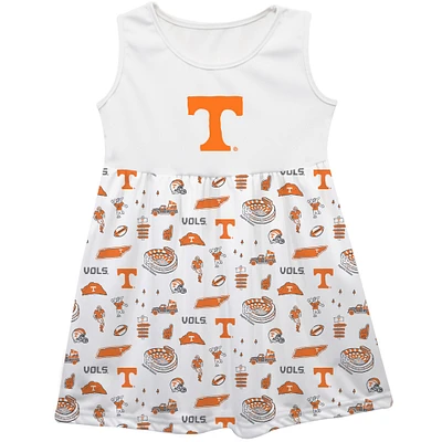 Girls Toddler Vive La Fete Tennessee Volunteers Impressions Artwork Tank Top Dress