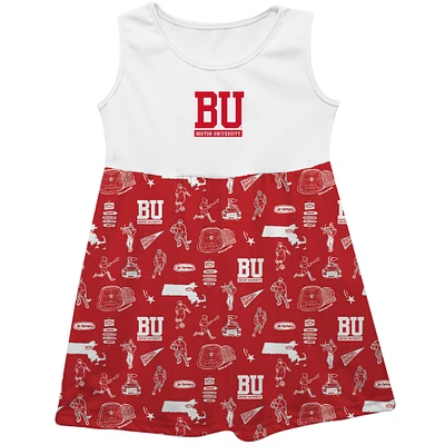 Girls Youth Vive La Fete Scarlet Boston University Impressions Artwork Tank Top Dress