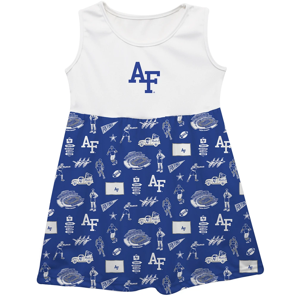 Girls Youth Vive La Fete Royal Air Force Falcons Impressions Artwork Tank Top Dress