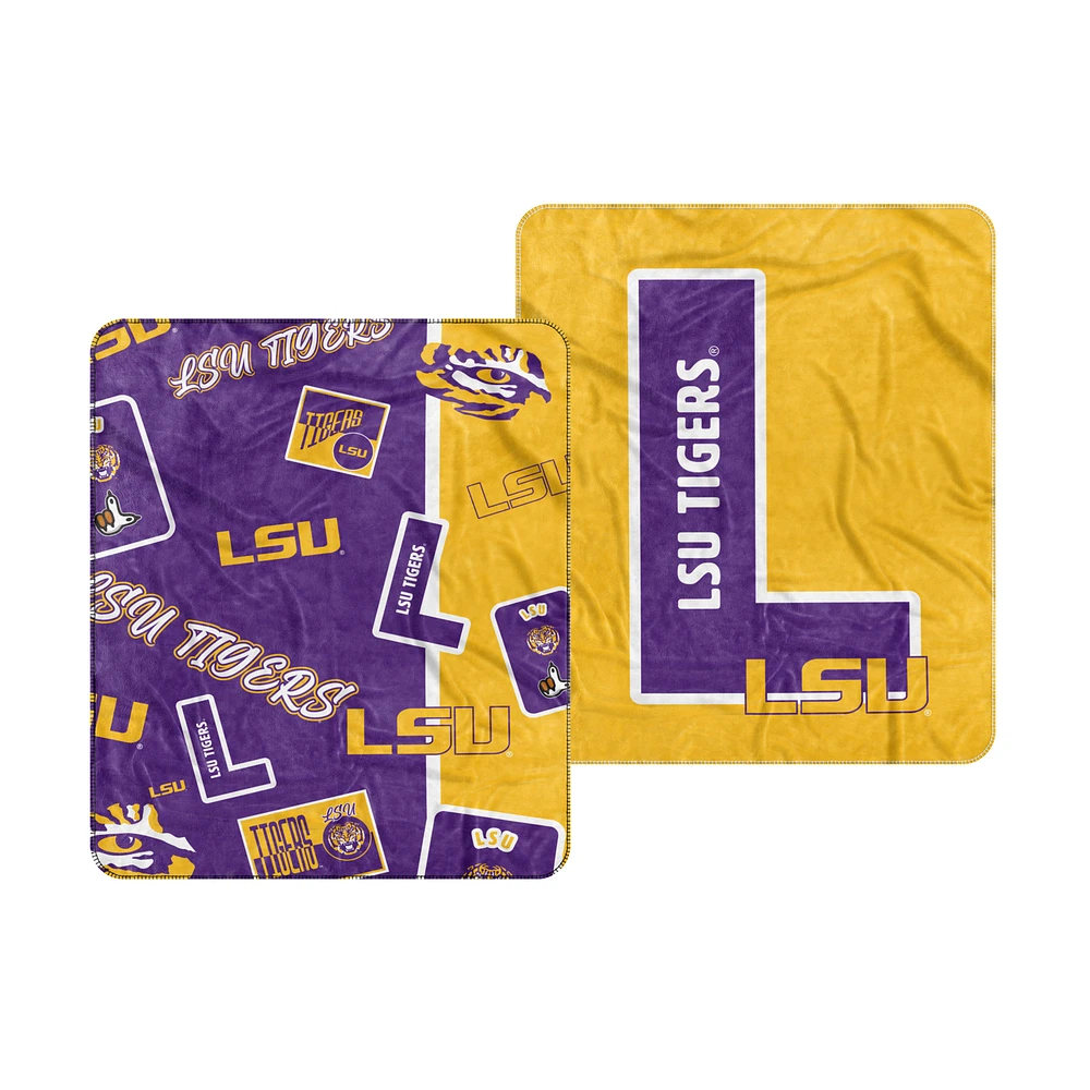 LSU Tigers 50” x 60” Dream Weave Throw Blanket
