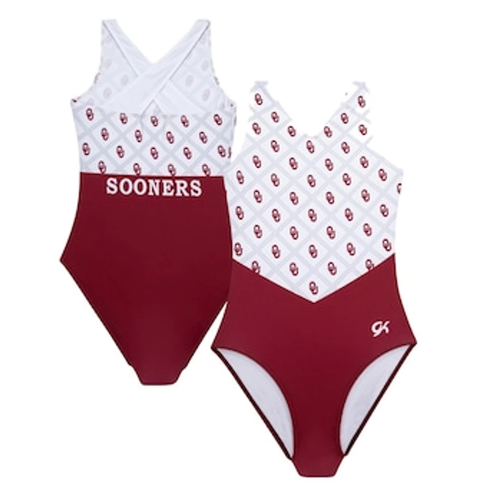 Youth Crimson Oklahoma Sooners Elite Replica Leotard
