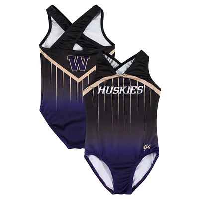 Youth Black Washington Huskies Elite Replica Leotard