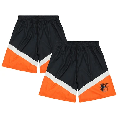 Men's FOCO Black/Orange Baltimore Orioles Colorblocked Shorts