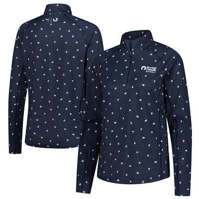 Women's Puma Navy Rocket Classic Volition You-V Star Quarter-Zip Pullover