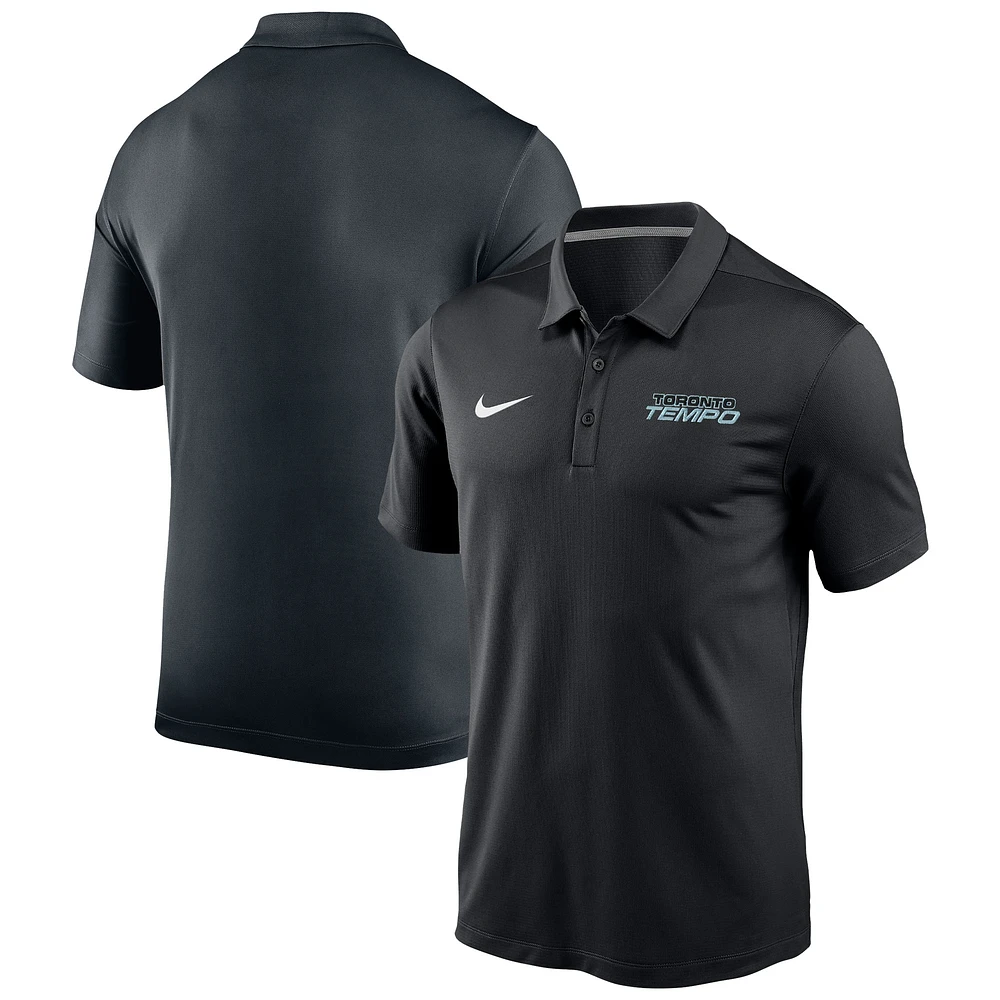 Unisex Nike Black Toronto Tempo Logo Varsity Polo