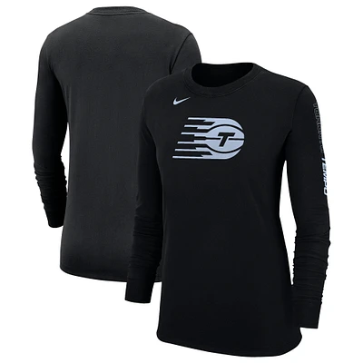 Women's Nike Black Toronto Tempo Logo Long Sleeve T-Shirt
