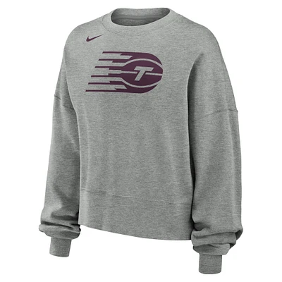 Women's Nike Gray Toronto Tempo Fleece Pullover Sweatshirt