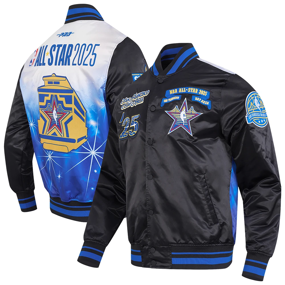Unisex Pro Standard Black 2025 NBA All-Star Game Satin Jacket