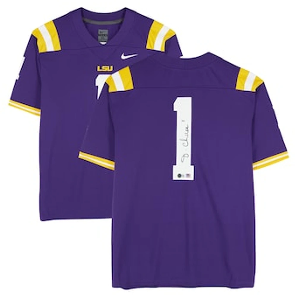 Ja'Marr Chase LSU Tigers Autographed Nike Purple Game Jersey