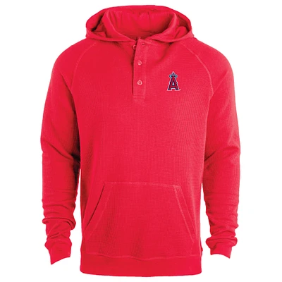Men's Dunbrooke Red Los Angeles Angels Montana Raglan Pullover Hoodie