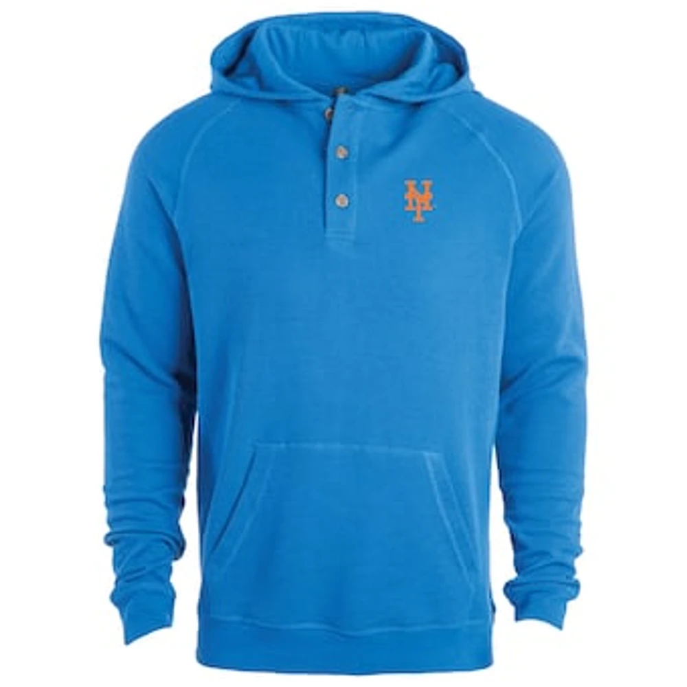 Men's Dunbrooke Royal New York Mets Montana Lightweight Raglan Pullover Hoodie