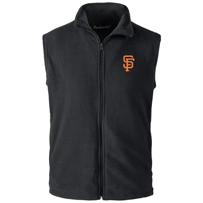 Men's Dunbrooke Black San Francisco Giants Houston Full-Zip Vest