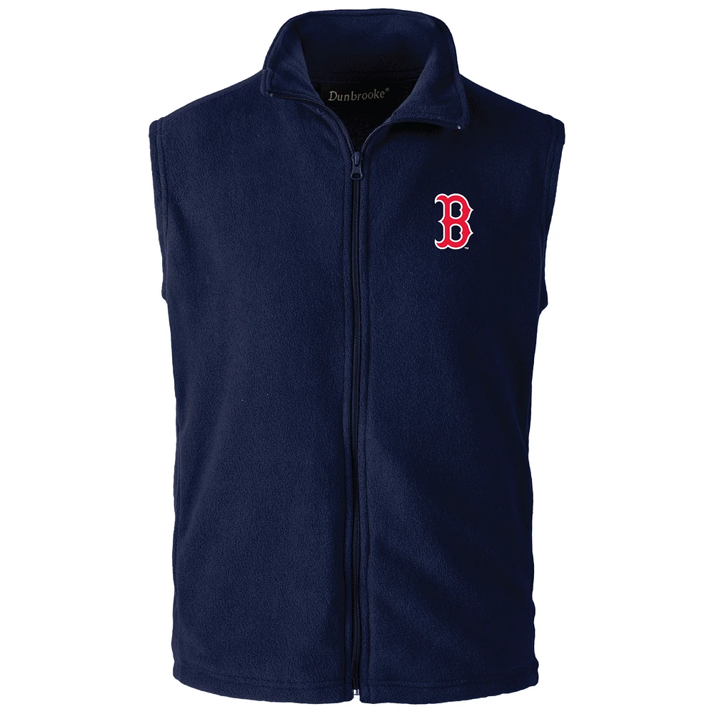 Men's Dunbrooke Navy Boston Red Sox Houston Full-Zip Vest