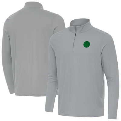 Men's Antigua Golden State Warriors St. Patrick's Day Intent Quarter-Zip Jacket