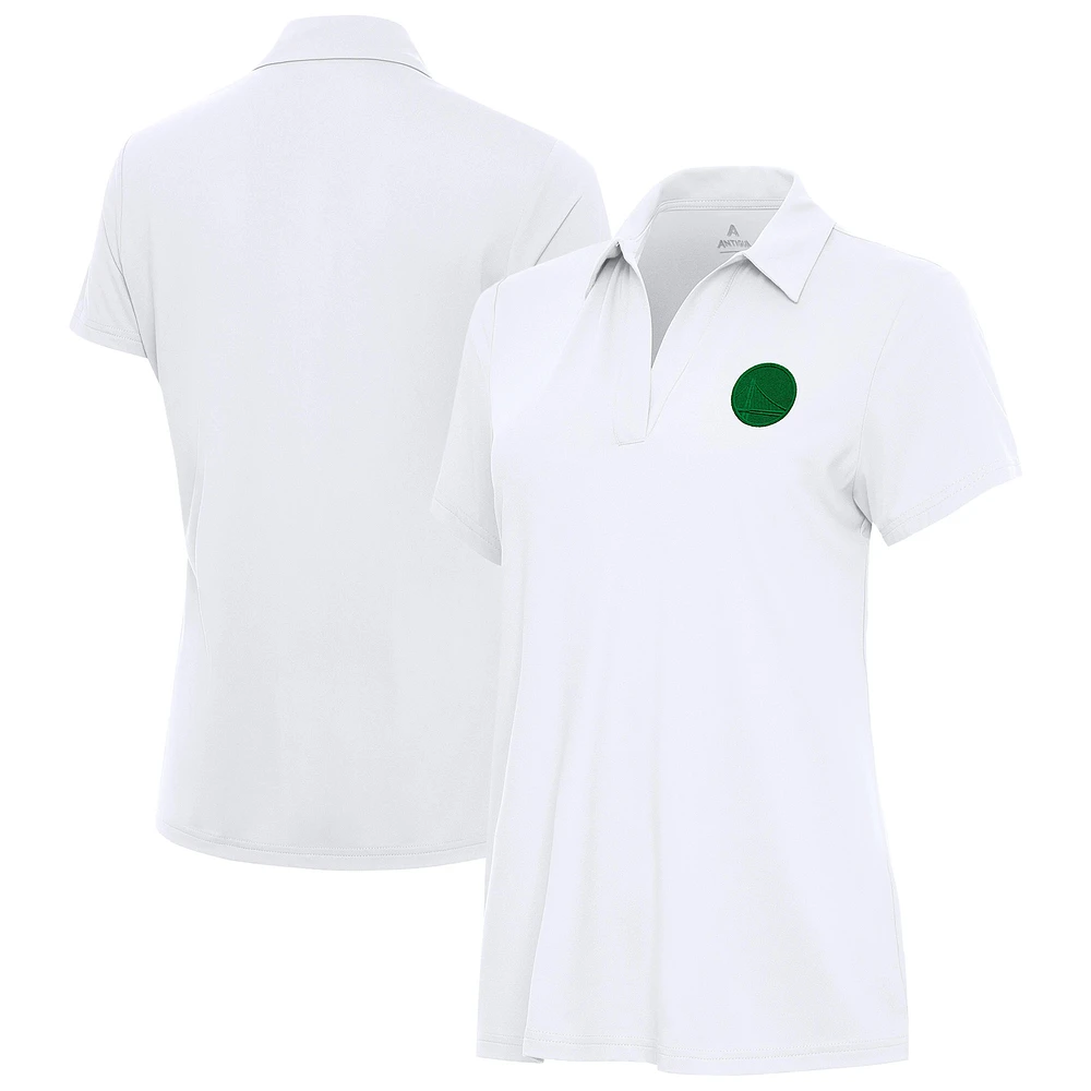 Women's Antigua Golden State Warriors St. Patrick's Day Era Polo