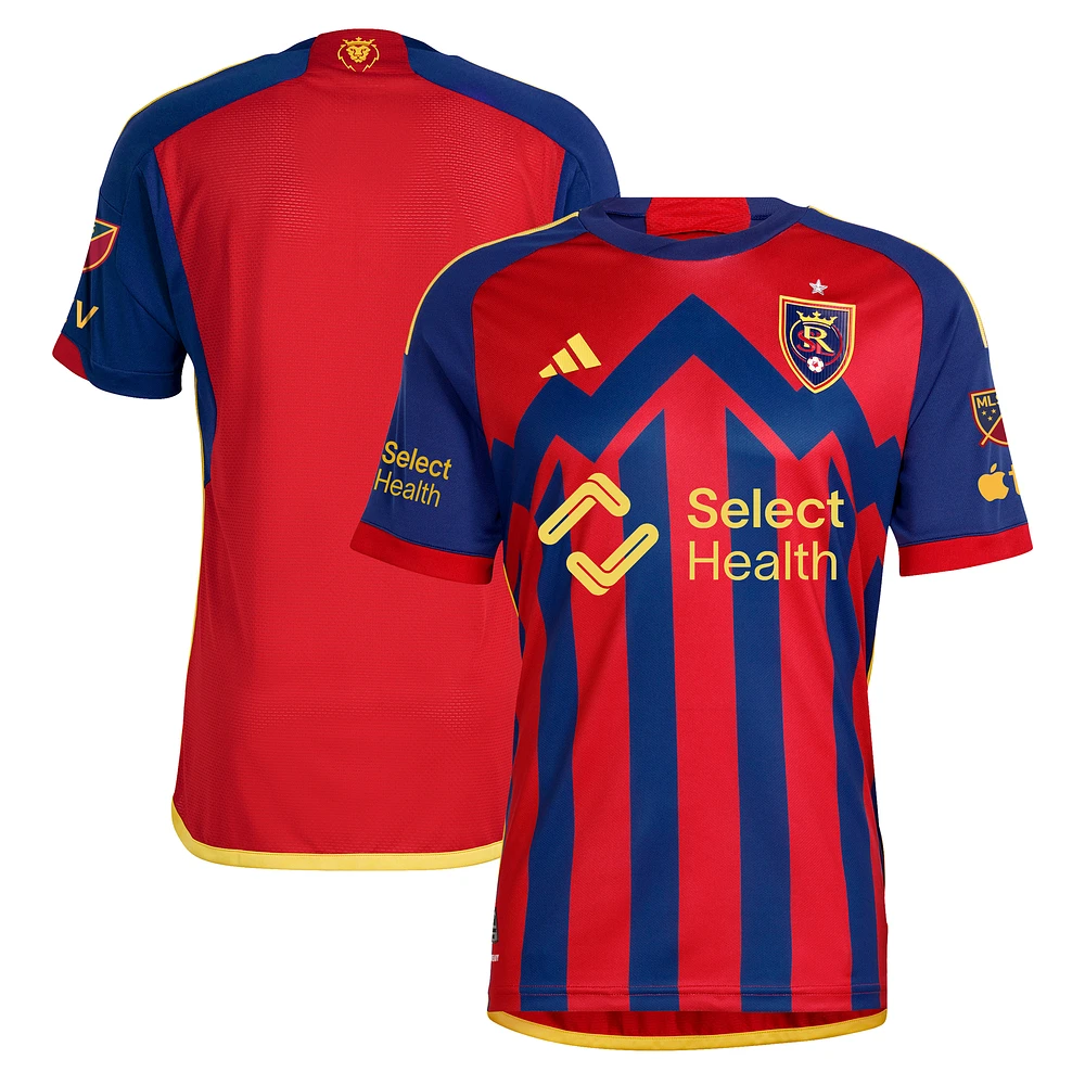 Men's adidas Red Real Salt Lake 2024 Peak Utah Authentic Jersey