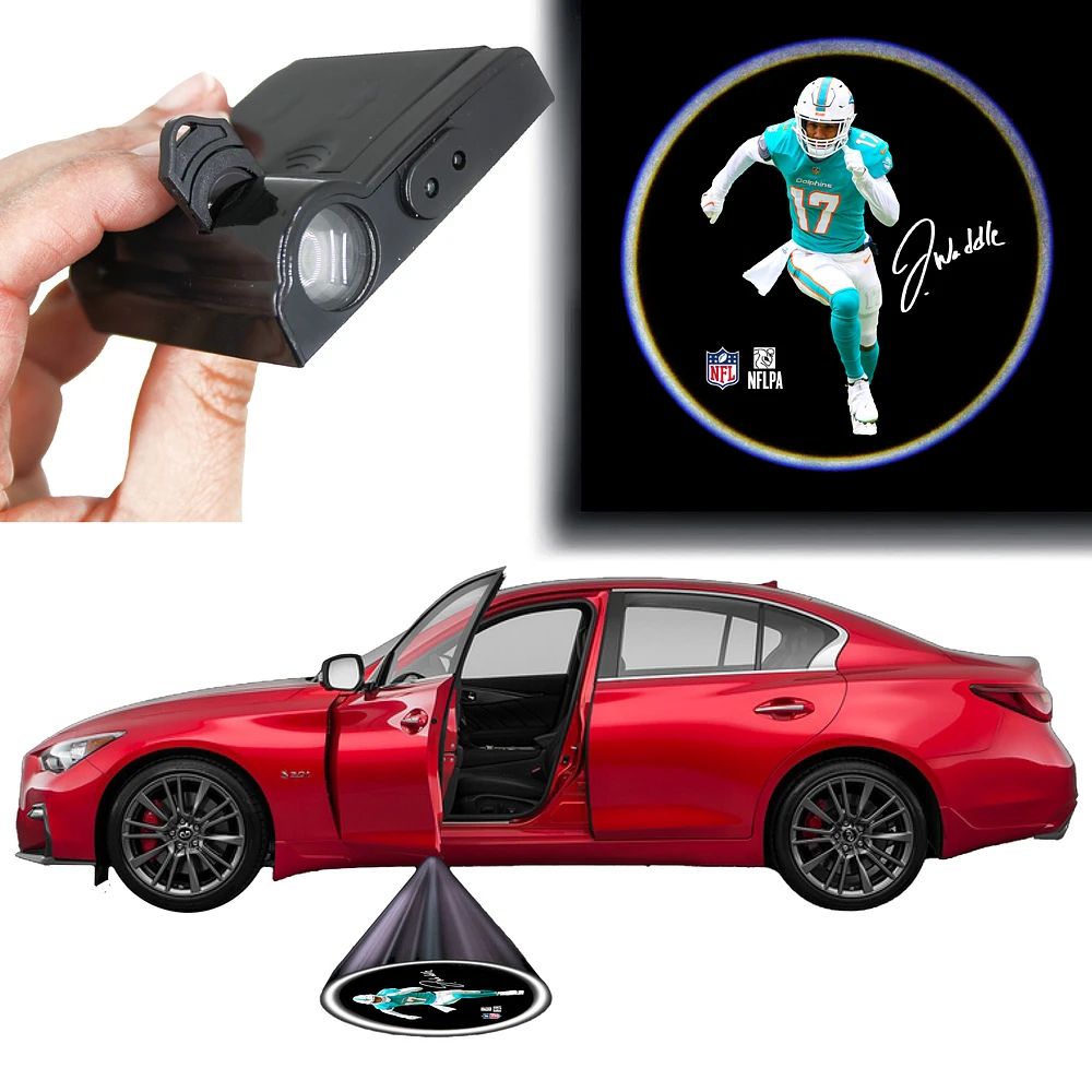 Miami Dolphins Jaylen Waddle LED Car Door Light