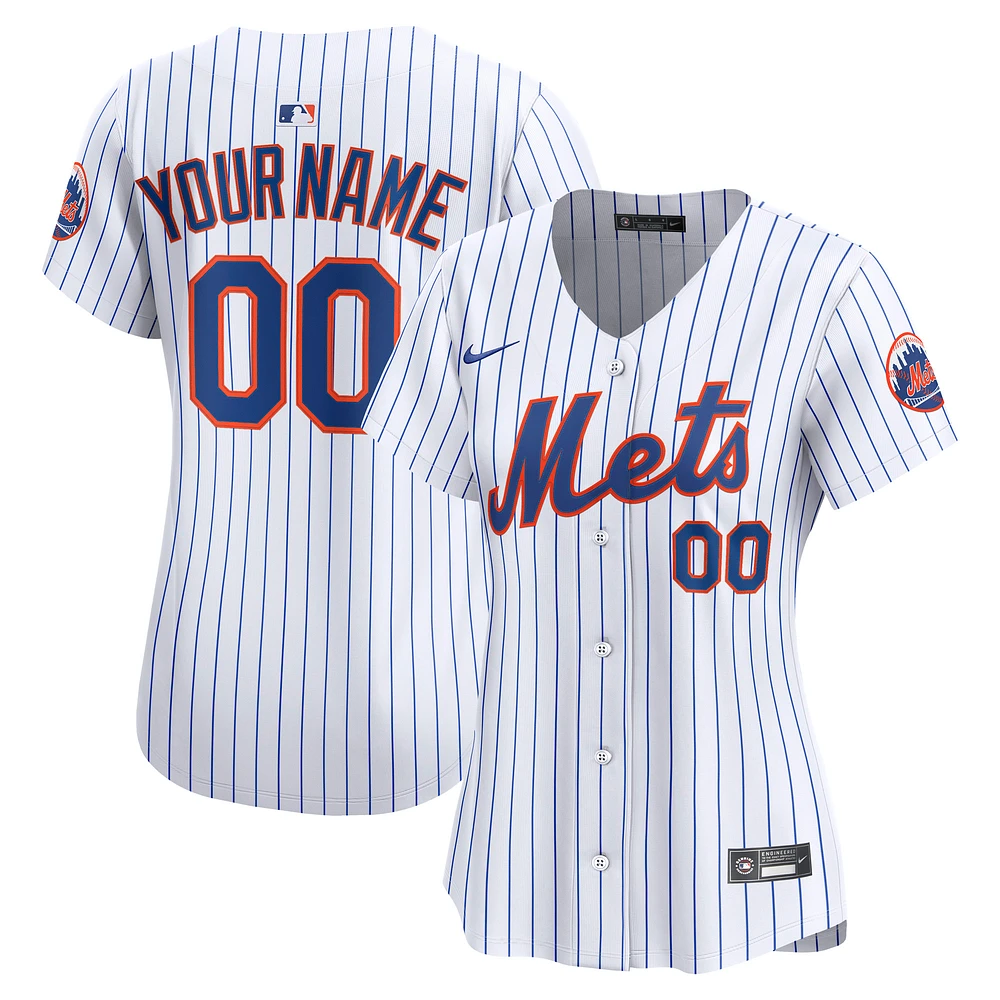 Women's Nike White New York Mets Home Limited Custom Jersey