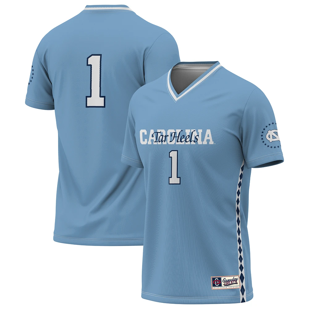 Youth GameDay Greats Carolina Blue North Tar Heels 2024 NCAA Women's Soccer National Champions Lightweight Fashion Jersey