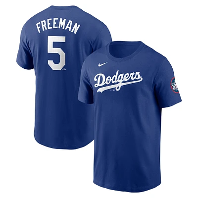 Men's Nike Freddie Freeman Royal Los Angeles Dodgers 2025 MLB World Tour: Tokyo Series Name & Number T-Shirt