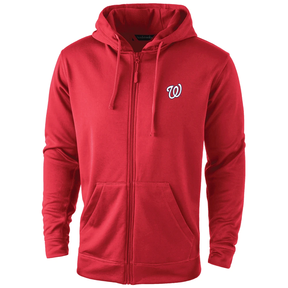Men's Dunbrooke Red Washington Nationals Trophy Full-Zip Hoodie