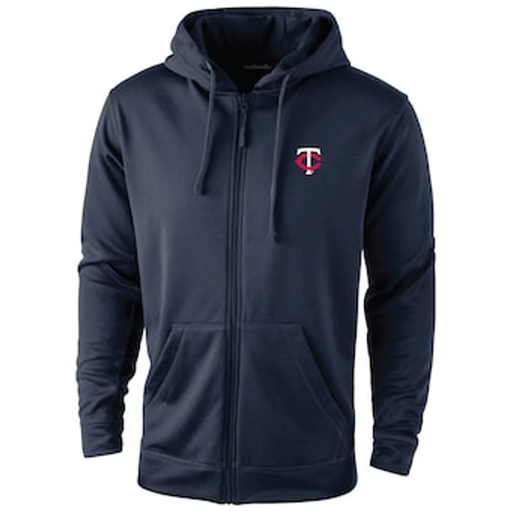 Men's Dunbrooke Navy Minnesota Twins Trophy Full-Zip Hoodie