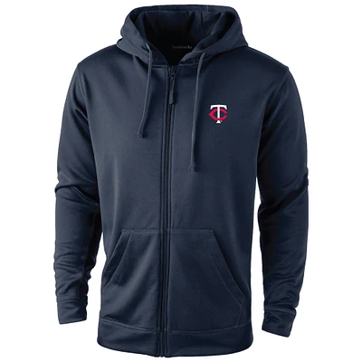 Men's Dunbrooke Navy Minnesota Twins Trophy Full-Zip Hoodie