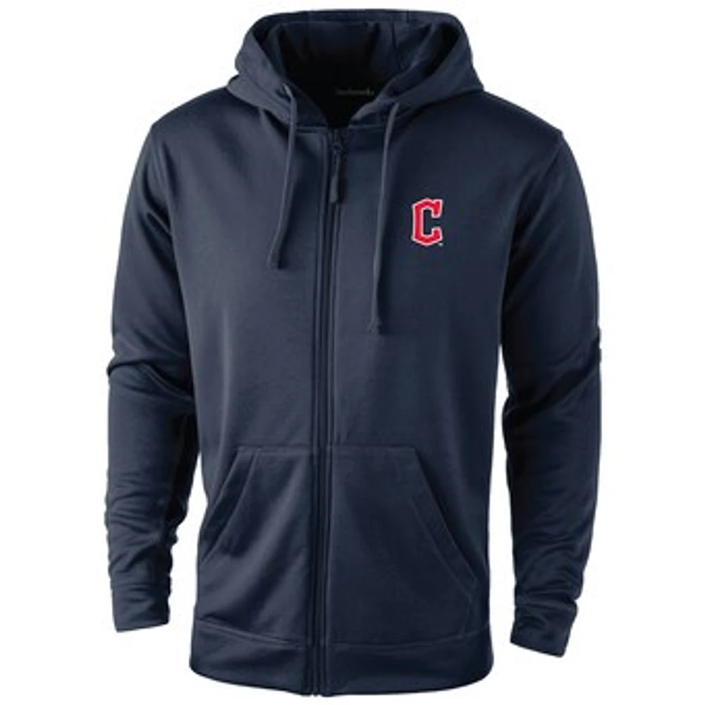 Men's Dunbrooke Navy Cleveland Guardians Trophy Full-Zip Hoodie