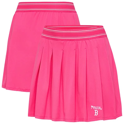 Women's Antigua Pink Boston Red Sox Spring Training Retro Skort