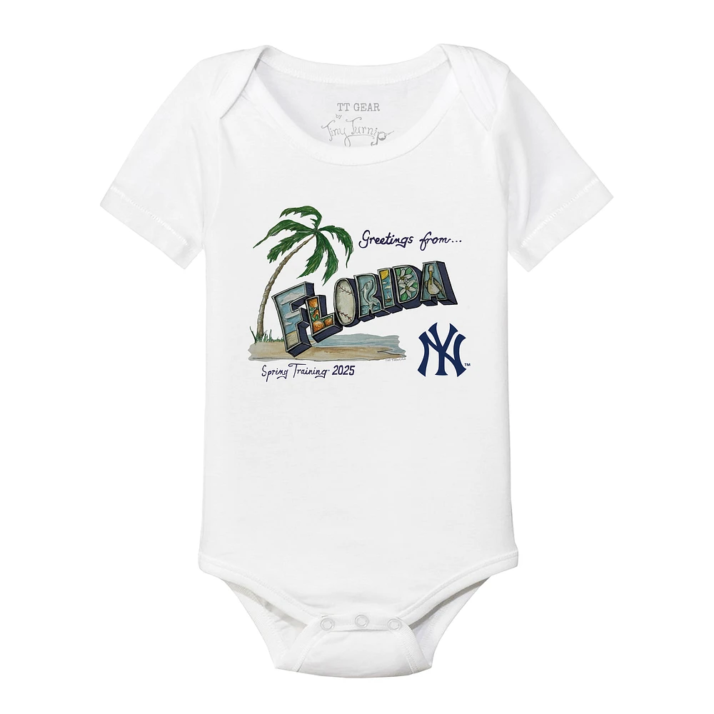 Infant Tiny Turnip White New York Yankees Spring Training 2025 Bodysuit
