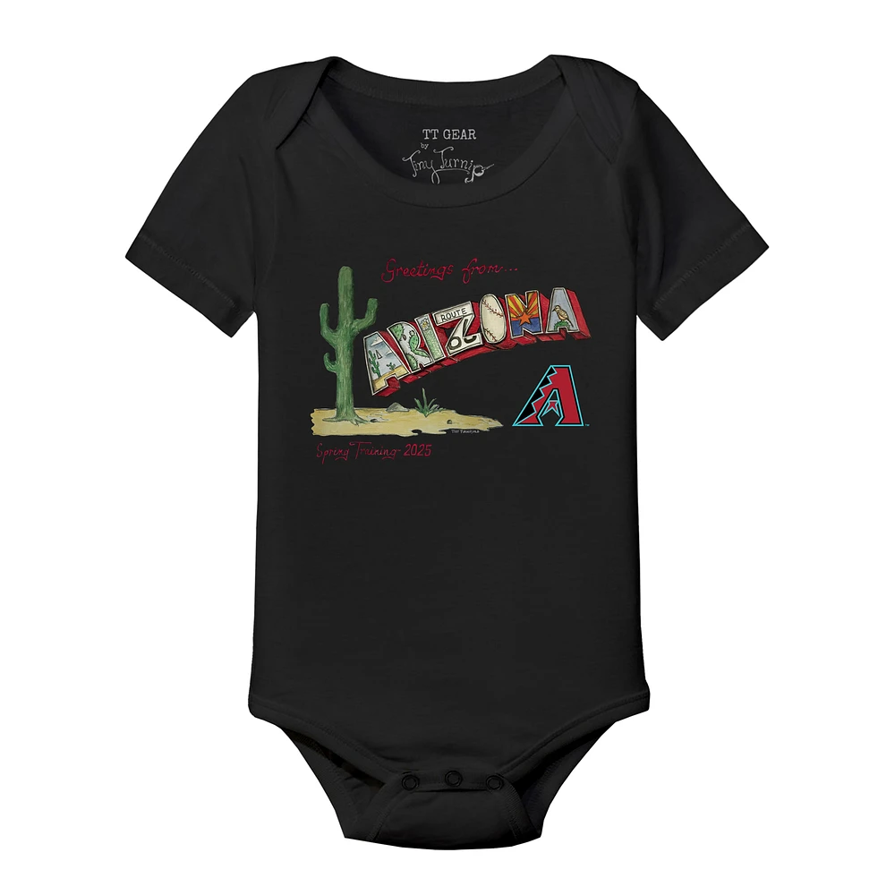 Infant Tiny Turnip Black Arizona Diamondbacks Spring Training 2025 Bodysuit