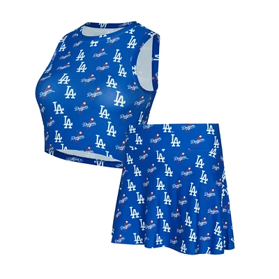 Women's Concepts Sport Royal Los Angeles Dodgers Knit Tank Top & Skort Set