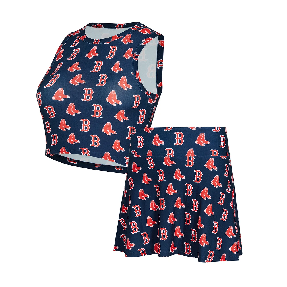 Women's Concepts Sport Navy Boston Red Sox Knit Tank Top & Skort Set