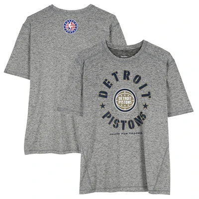 Detroit Pistons Team-Issued Gray "Hoops For Troops" Short Sleeve Shirt from the 2024-25 NBA Season