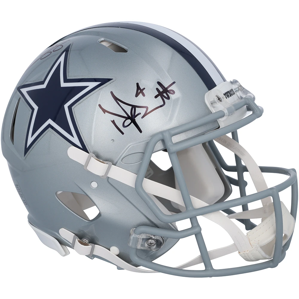 Dak Prescott & CeeDee Lamb Dallas Cowboys Autographed Riddell Speed Authentic Helmet