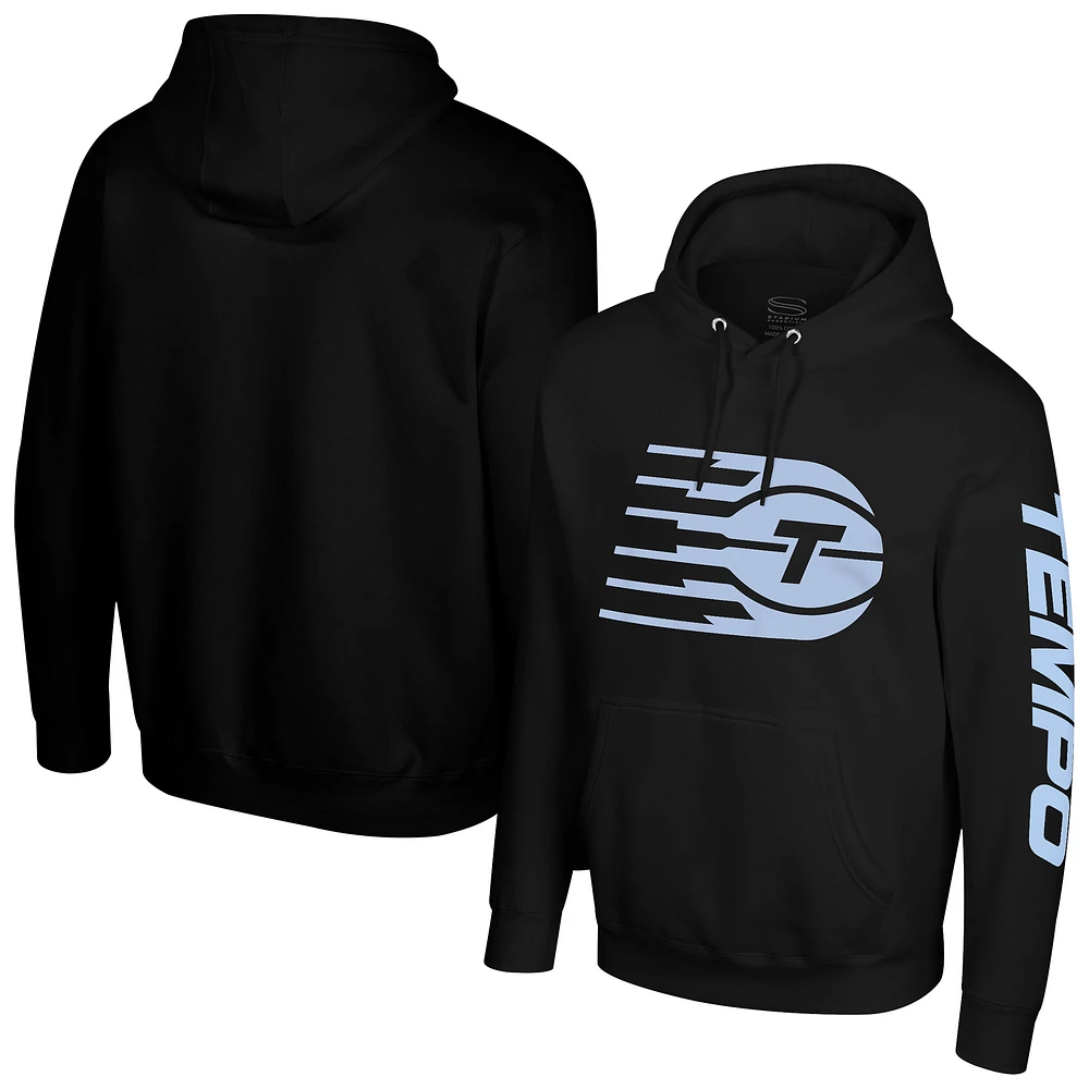 Unisex Stadium Essentials Black Toronto Tempo Primary Logo Pullover Hoodie