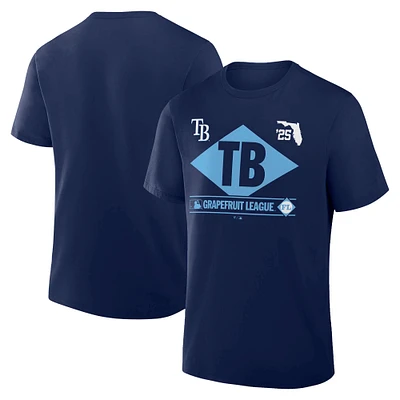 Men's Fanatics Navy Tampa Bay Rays 2025 Spring Training Grapefruit League True Icon T-Shirt