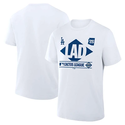 Men's Fanatics White Los Angeles Dodgers 2025 Spring Training Cactus League True Icon T-Shirt