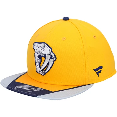 Steven Stamkos Nashville Predators Autographed Gold Reverse Retro Cap