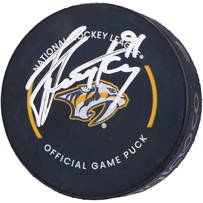 Steven Stamkos Nashville Predators Autographed Official Game Puck