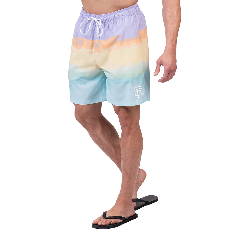 Men's G-III Sports by Carl Banks Light Blue San Francisco Giants Swim Trunks