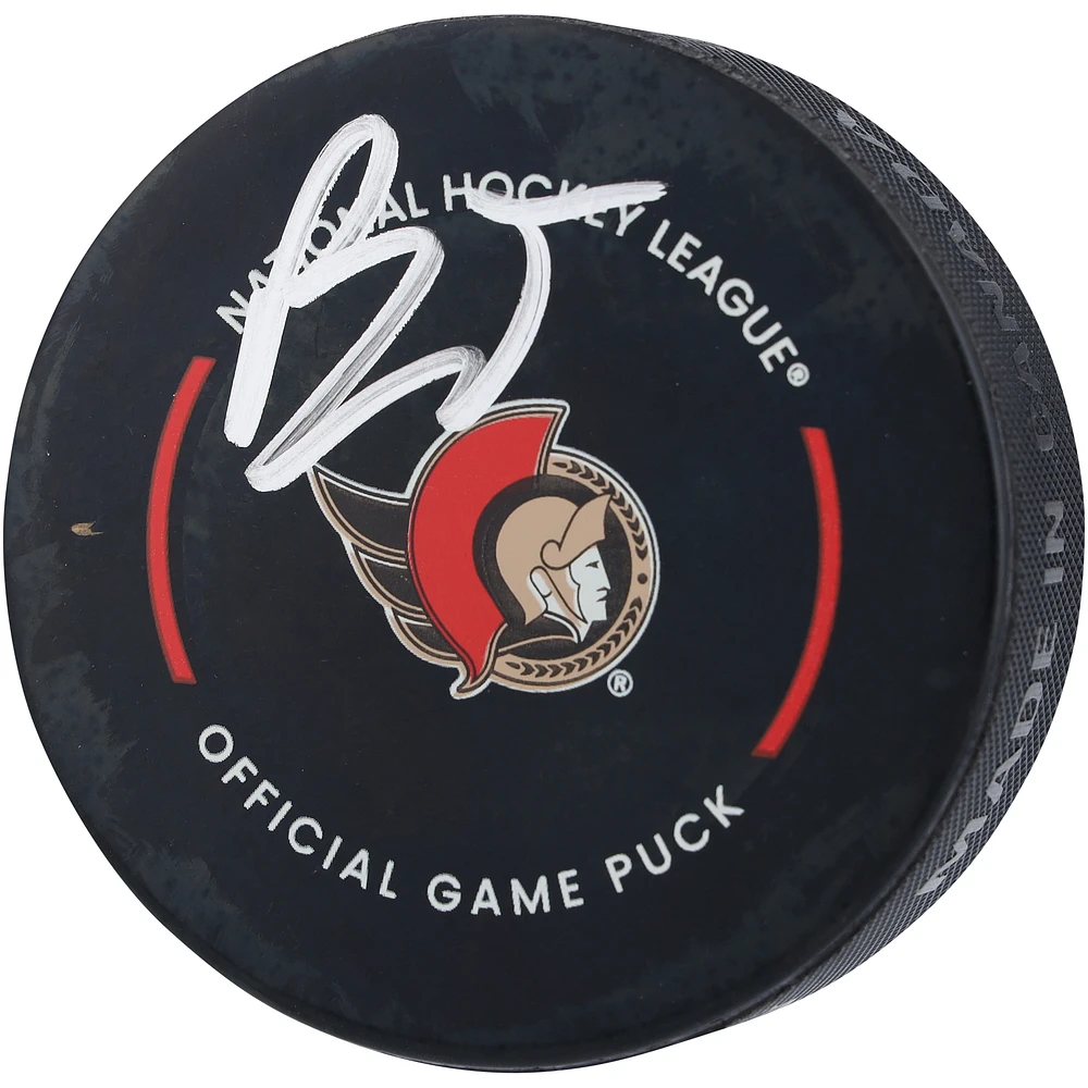 Brady Tkachuk Ottawa Senators Autographed Official Game Puck