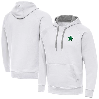 Men's Antigua White Dallas Cowboys St. Patrick's Day Victory Pullover Hoodie