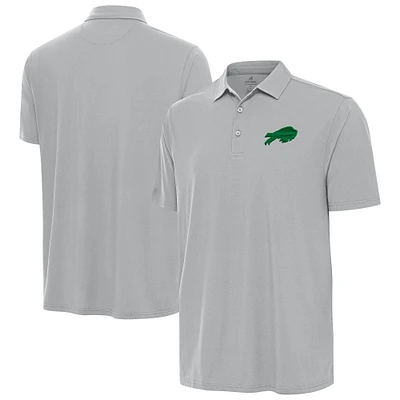 Men's Antigua  Gray Buffalo Bills St. Patrick's Day Era Polo