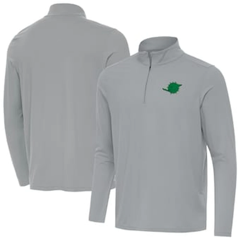 Men's Antigua Miami Dolphins St Patrick Day Intent Quarter-Zip Pullover Top