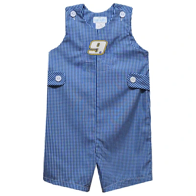 Infant Vive La Fete Blue Chase Elliott Gingham Jon Bodysuit