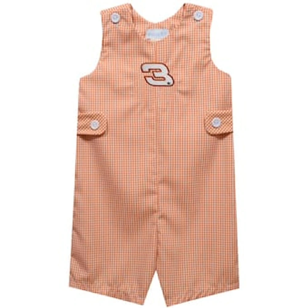 Toddler Vive La Fete Orange Austin Dillon Gingham Jon Bodysuit