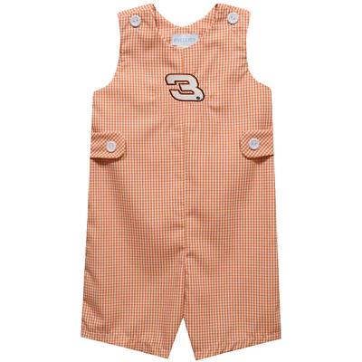 Toddler Vive La Fete Orange Austin Dillon Gingham Jon Bodysuit